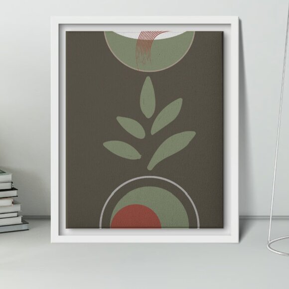 Abstract Plant Art | Modern Home Decor | Minimalist Green Print l High Quality - Picture 5 of 6